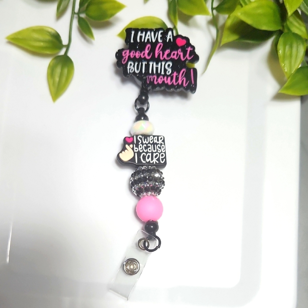 Colorful Badge Reel with Heart and Quote